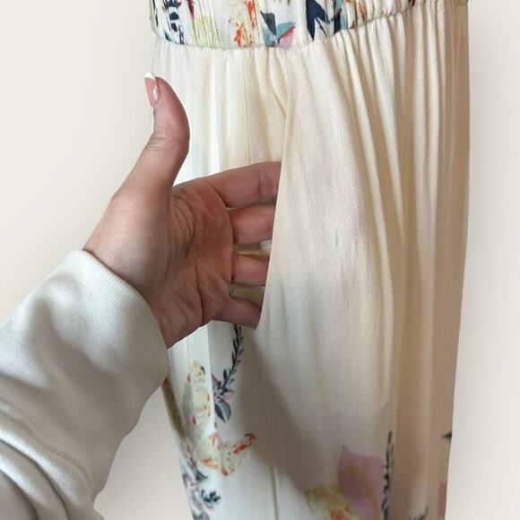 NWT | Free People | Island Time Wide Leg Jumpsuit | Ivory | Medium - Picture 14 of 15